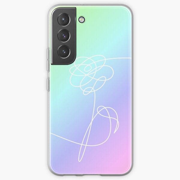 BTS TE ENCANTA ARCO IRIS DE FLOR Funda blanda para Samsung Galaxy