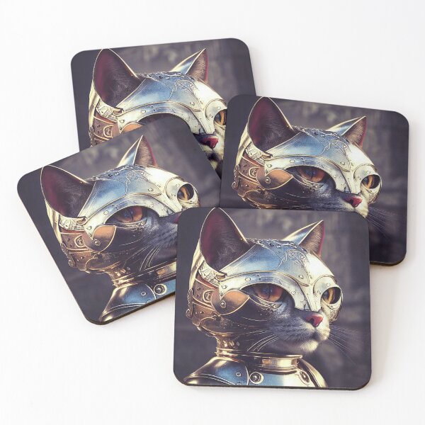 Item preview, Cat Knight Portrait 02 designed and sold by mhfoto.