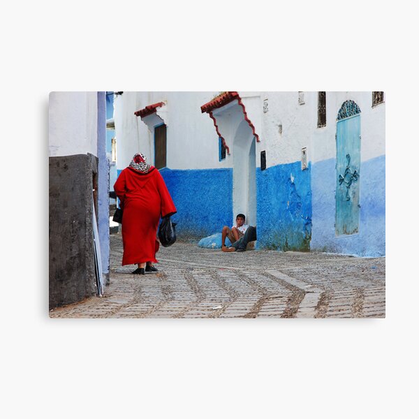 Woman in red Canvas Print