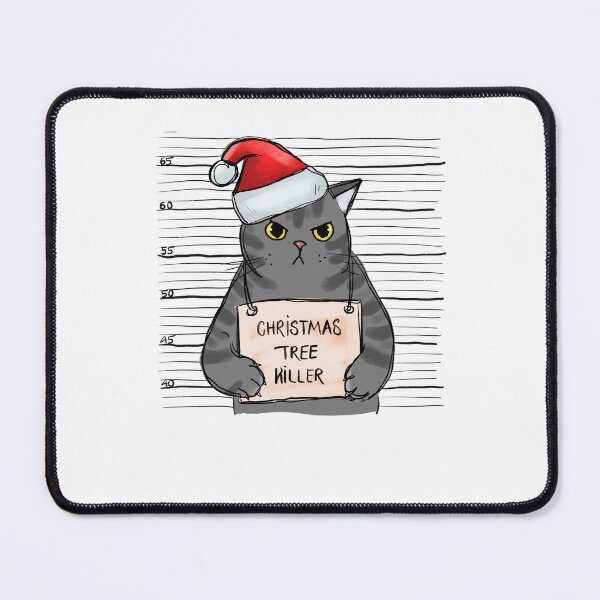 Item preview, Funny Christmas Tree Killer Cat Pet designed and sold by mkzmerch.