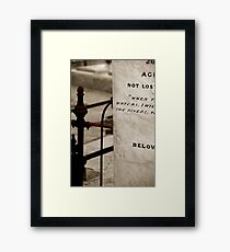 Gravestones Framed Print
