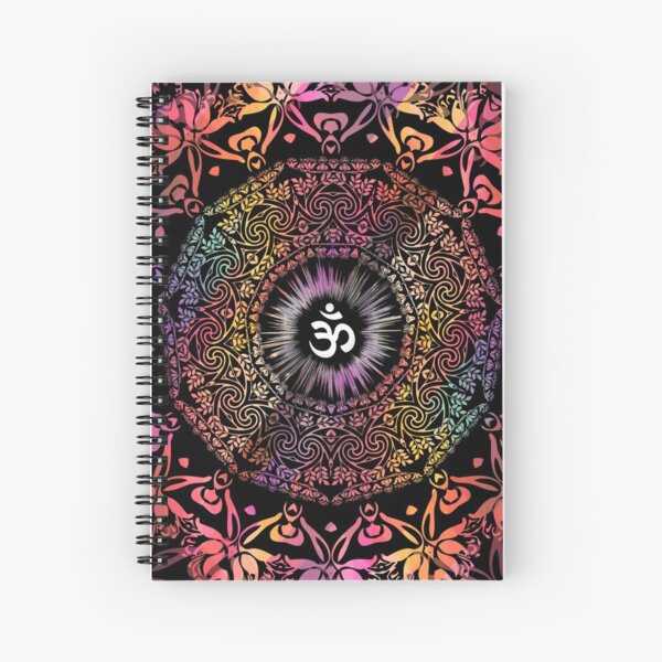 Mandala Om / Zen Yoga Hippie Meditation Mandala Spiral Notebook