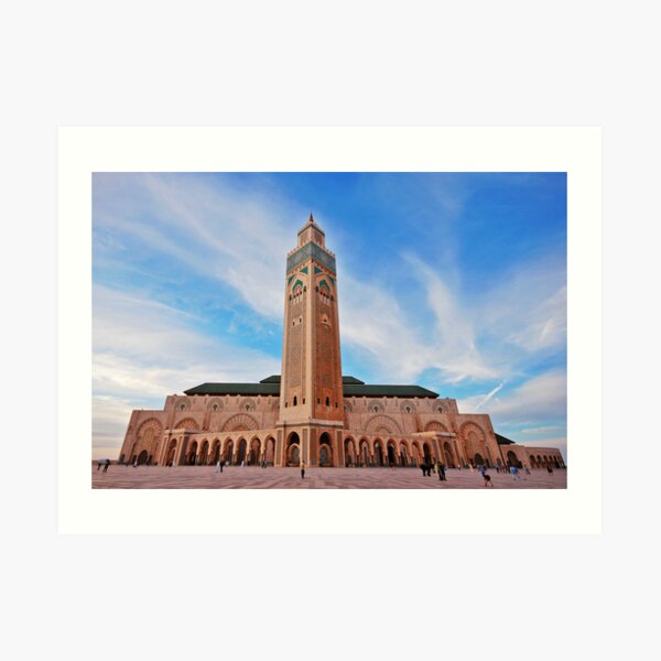 Hassan II Mosque Art Print