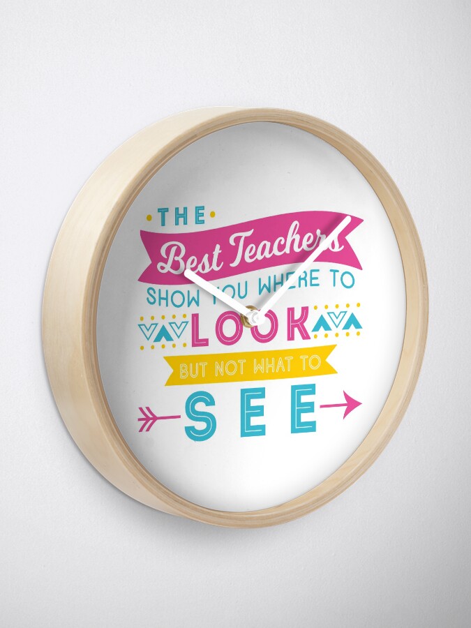 Alternate view of The Best Teachers... Clock
