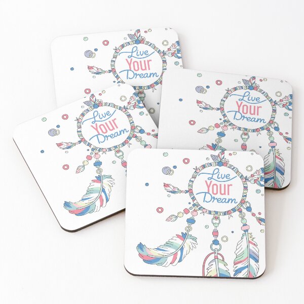 Item preview, Live Your Dream Dream Catcher - Pastel Colors designed and sold by XOOXOO.