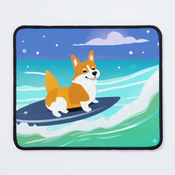 Item preview, Surfing Corgi Dog designed and sold by nicecorgi.