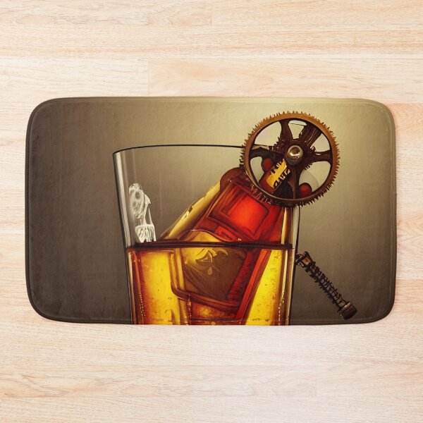 Item preview, Glass of Whiskey with ice, mechanical style designed and sold by REALDesign-Shop.