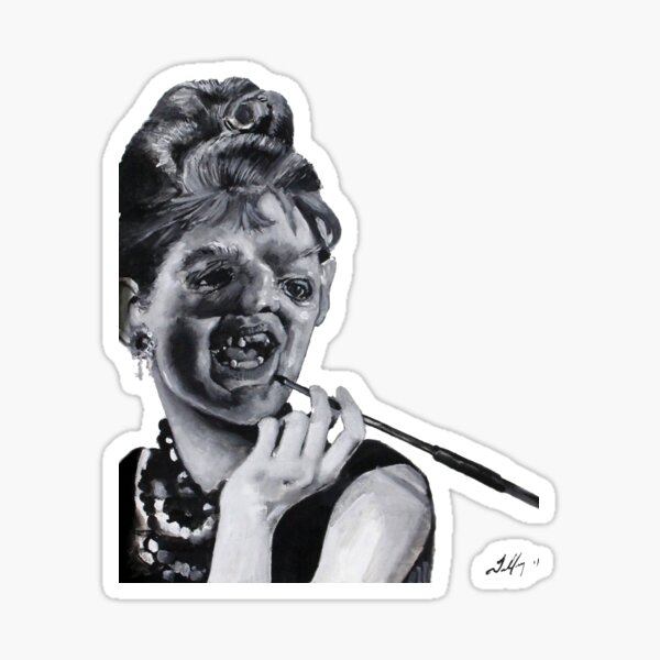 Breakfast At Sloth's | Breakfast at Tiffany's X GOONIES | Tiffany's | Audry Hepburn Collab  Artwork by TYLER TILLEY (Tiger Picasso) Sticker