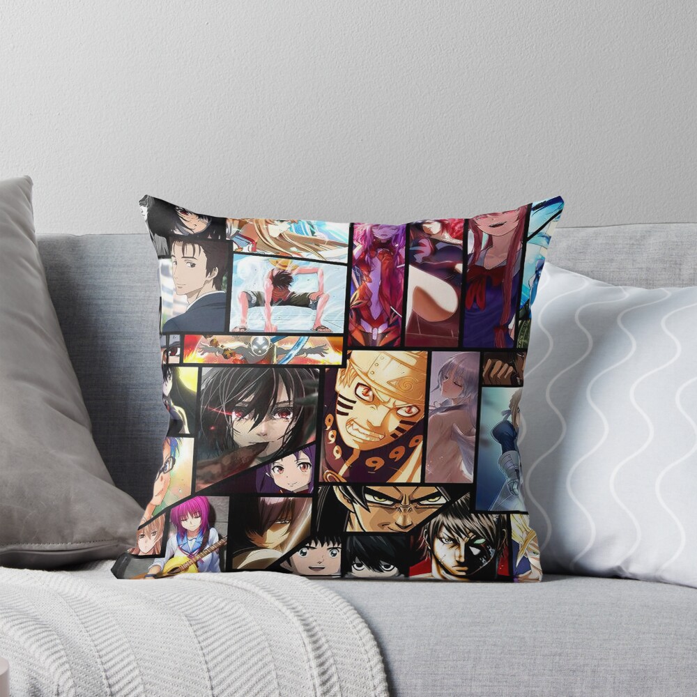 All Anime Collage Throw Blanket