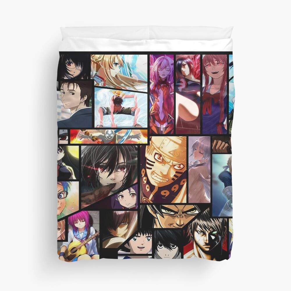 All Anime Collage Throw Blanket