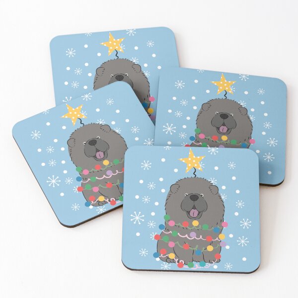 Item preview, Black Chow Chow Christmas Tree designed and sold by Lulupainting.