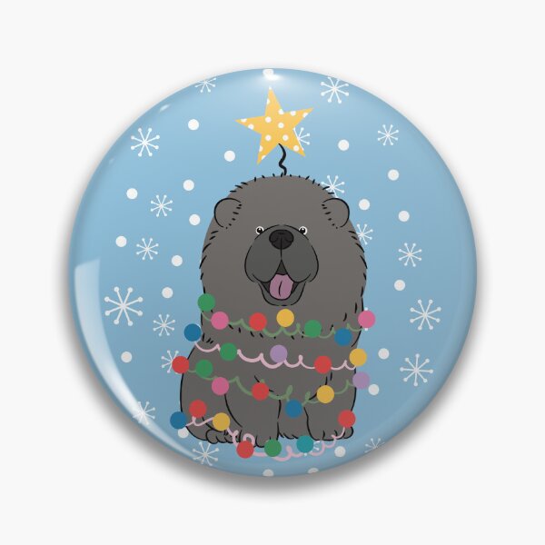 Item preview, Black Chow Chow Christmas Tree designed and sold by Lulupainting.