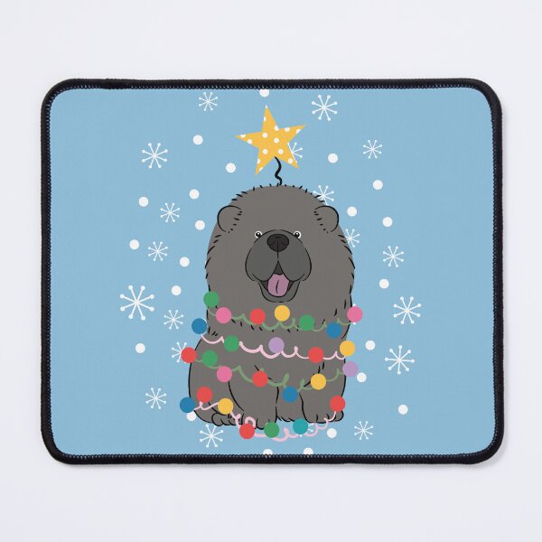 Item preview, Black Chow Chow Christmas Tree designed and sold by Lulupainting.