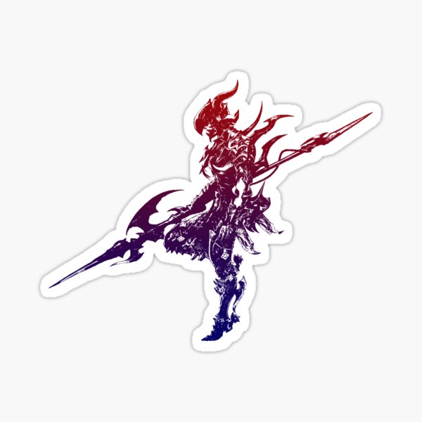 Item preview, Final Fantasy Main Logo - Kain The Dragoon Silhouette designed and sold by NEOFO.