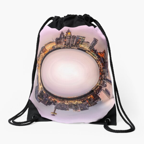 Liverpool Waterfront Little Planet Drawstring Bag