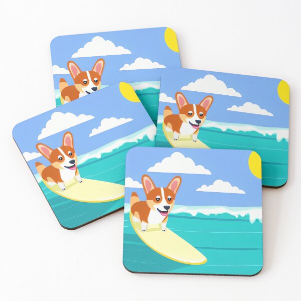 Item preview, Surfing Corgi Dog designed and sold by nicecorgi.