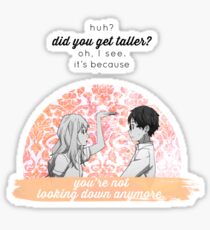 You're not looking down anymore Sticker