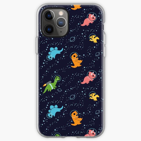 Dinosaurs In Space iPhone Soft Case