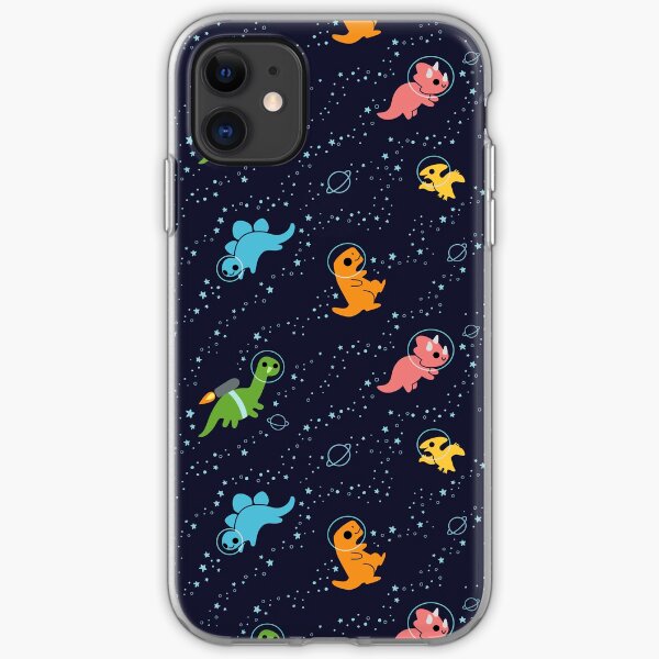 Dinosaurs In Space iPhone Soft Case