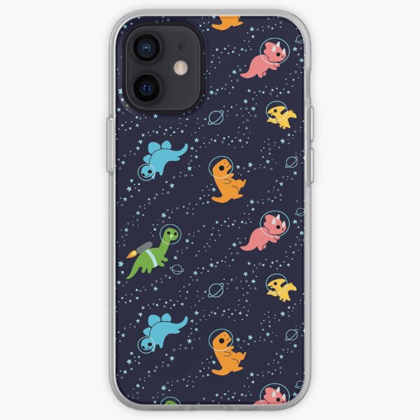 Dinosaures dans l'espace Coque souple iPhone