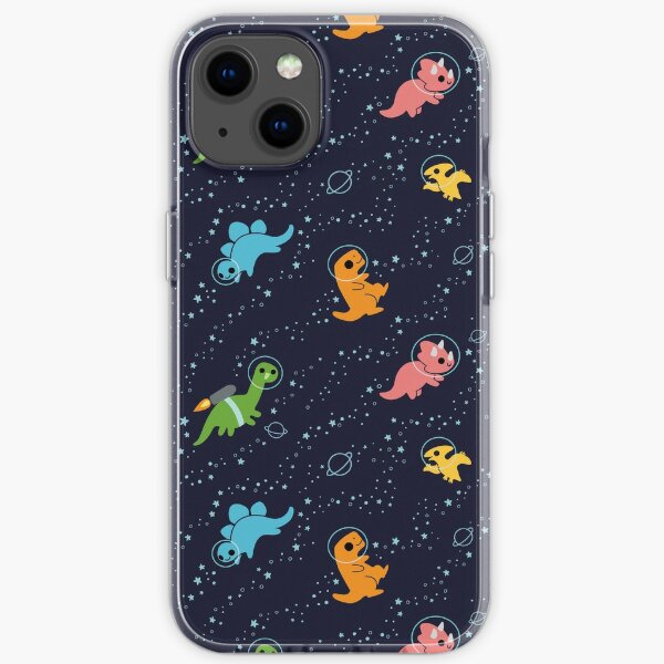 Dinosaurs In Space iPhone Soft Case
