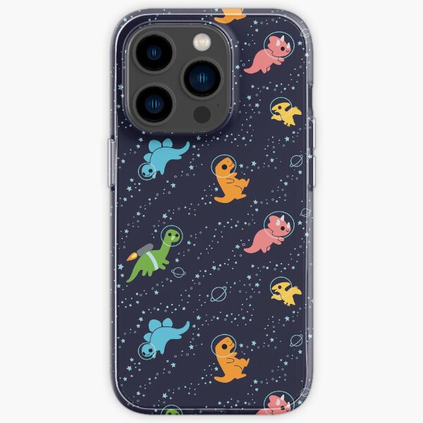 Dinosaurs In Space Pattern iPhone Soft Case