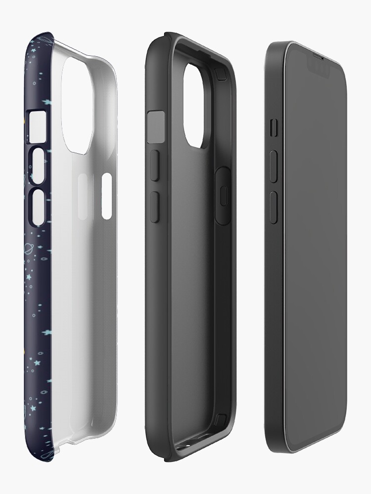 Alternate view of Dinosaurs In Space Pattern iPhone Case