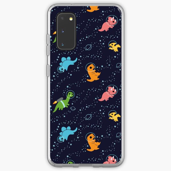 Dinosaurier im Raummuster Samsung Galaxy Flexible Hülle