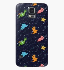 Dinosaurier im Weltraum Hülle & Klebefolie für Samsung Galaxy