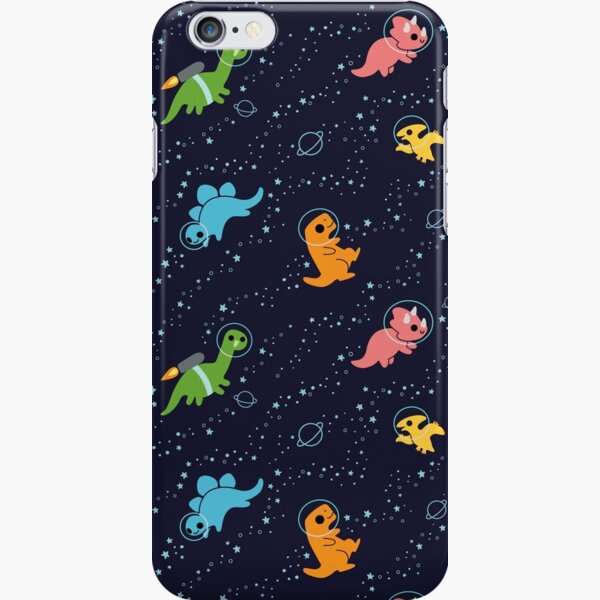 Dinosaurios en el espacio Funda rígida para iPhone