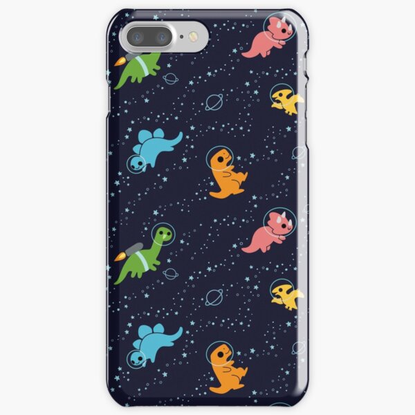 Dinosaurios en el espacio Funda rígida para iPhone