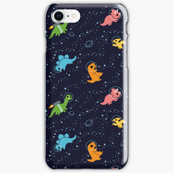 Dinosaures dans l'espace Coque rigide iPhone