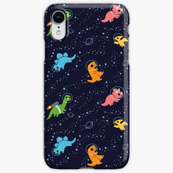 Dinosaures dans l'espace Coque rigide iPhone