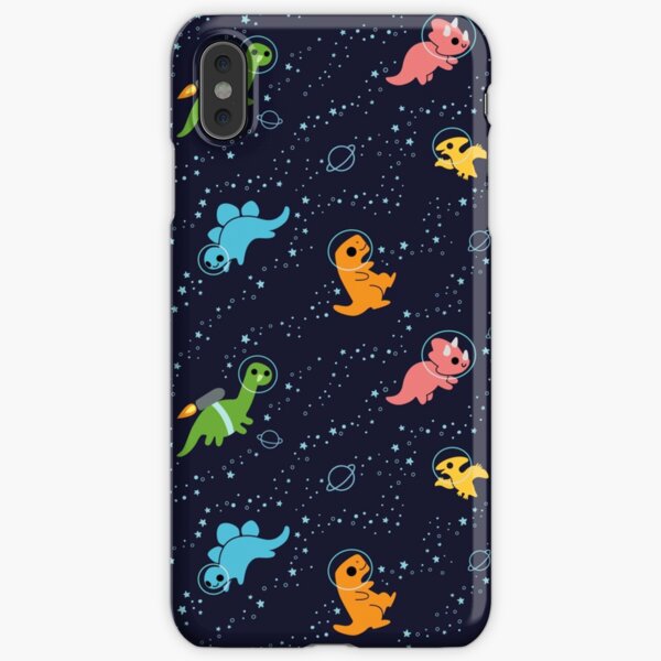 Dinosaures dans l'espace Coque rigide iPhone