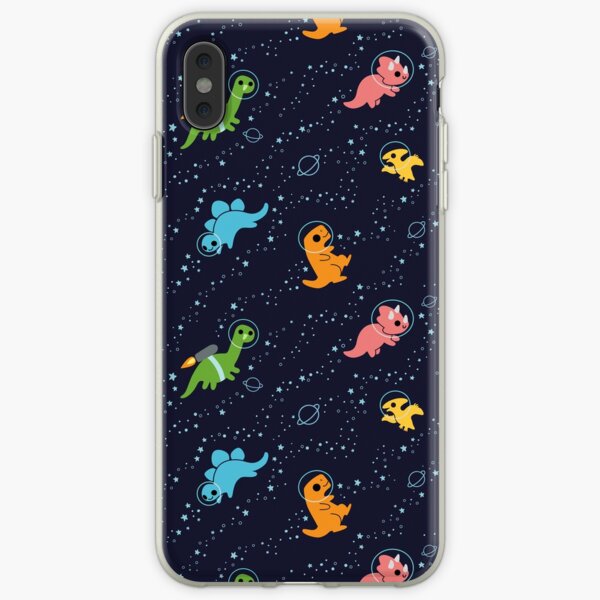 Dinosaurs In Space iPhone Soft Case