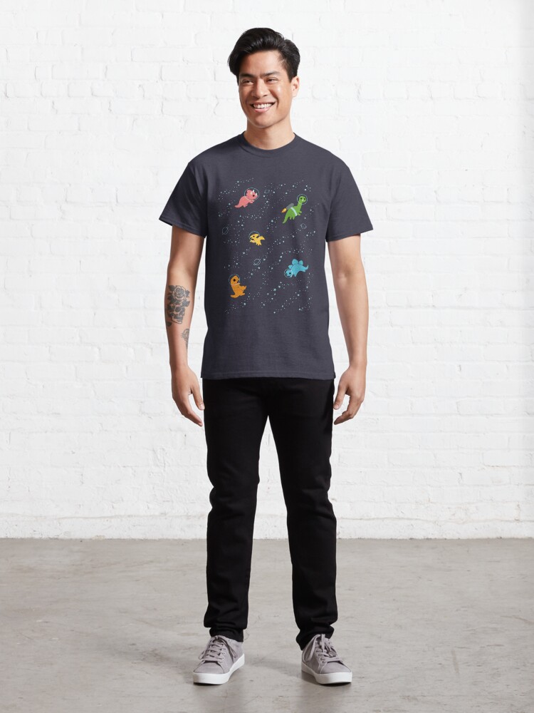 Alternate view of Dinosaurs In Space Classic T-Shirt