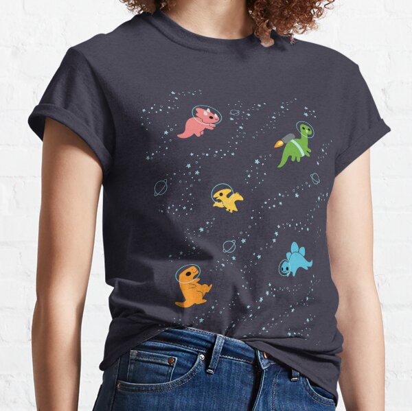 Dinosaures dans l'espace T-shirt classique