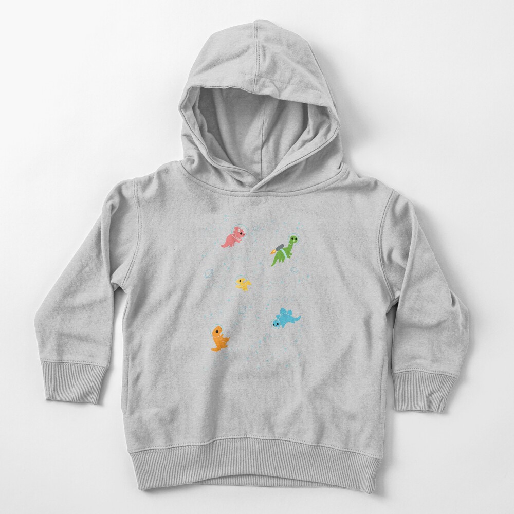 Dinosaurs In Space Pattern Toddler Pullover Hoodie