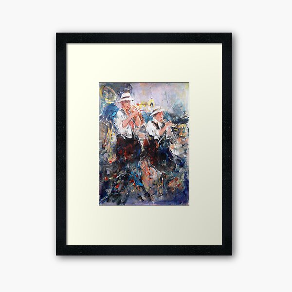 Jazz Musicians - Let's Liven It Up! Framed Art Print