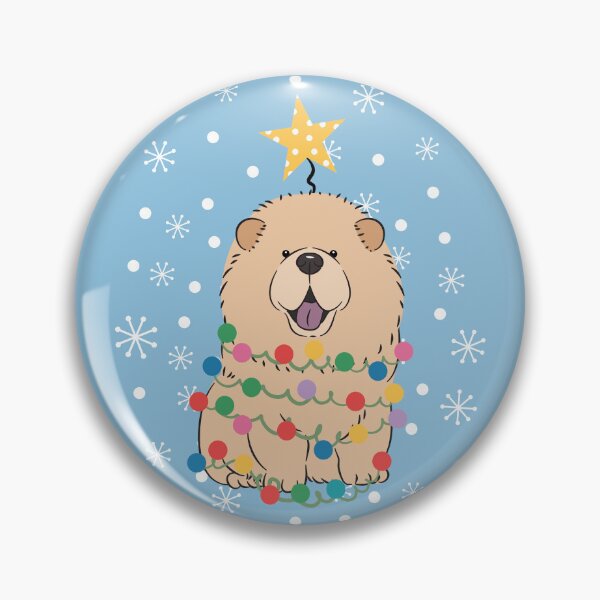 Item preview, Cinnamon Fawn Chow Chow Christmas Tree designed and sold by Lulupainting.