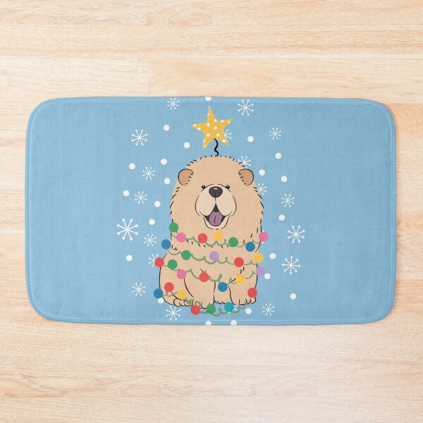 Item preview, Cinnamon Fawn Chow Chow Christmas Tree designed and sold by Lulupainting.
