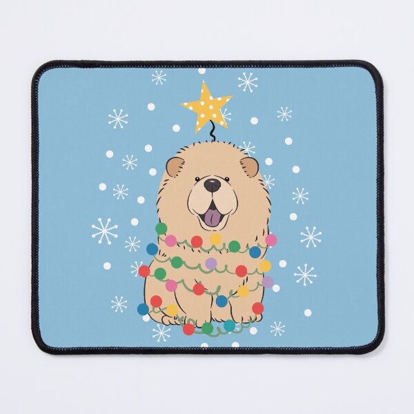 Item preview, Cinnamon Fawn Chow Chow Christmas Tree designed and sold by Lulupainting.