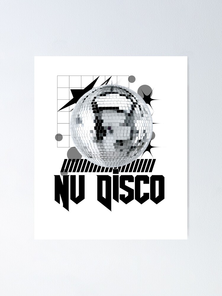 NU DiSCO - Ball (black)  Poster for Sale by Discothreadz