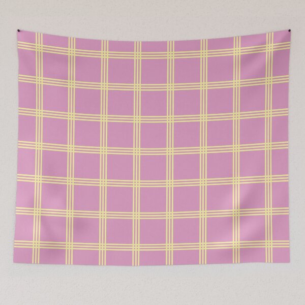 Item preview, Yellow and Pastel Pink Three Line Stripes Pattern designed and sold by rsty11.