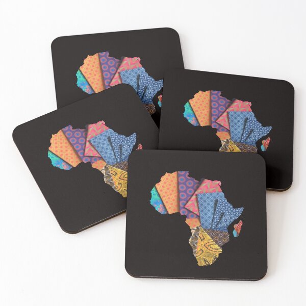 Item preview, African Map with shweshwe fabric designed and sold by RockSolidZA.