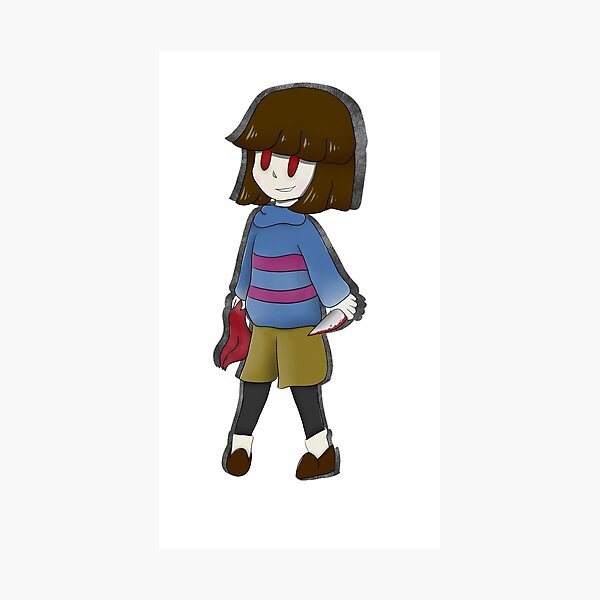Undertale Genocide Frisk By Dacatperson Redbubble