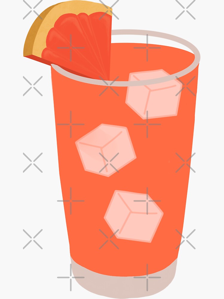 "Ice Cream, Pink Grapefruit and Gin, Peter Fox" Sticker for Sale by