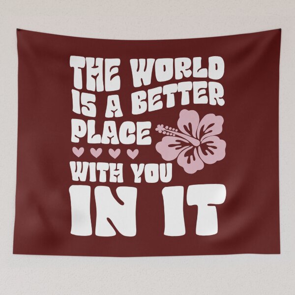 Item preview, The World Is A Better Place With You In It Place Love designed and sold by knittinggrandma.