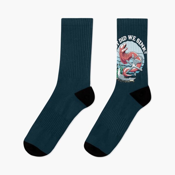 Item preview, But Did We Sink? Funny Sailor Quote With Moray Eel And Anchor designed and sold by TMBTM.
