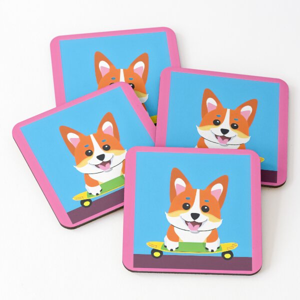 Item preview, Skateboarding Corgi Dog designed and sold by nicecorgi.
